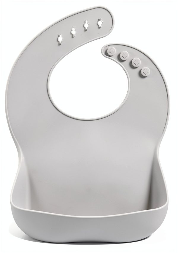 Silicone Baby Bibs PandaEar Soft Reusable Bib-1