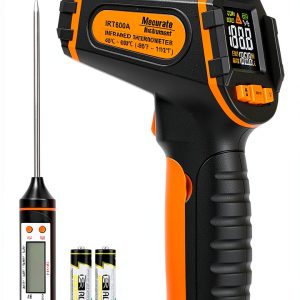 Mecurate Infrared Thermometer Gun Orange Adult-0
