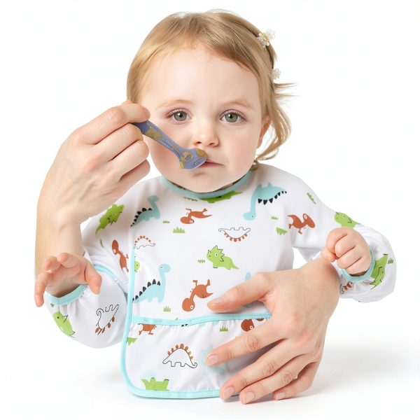 Accmor Waterproof Baby Bib Long Sleeve Unisex-4