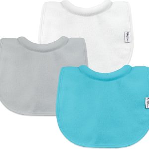 Baby Feeding Bib Green Sprouts Waterproof Terry-0