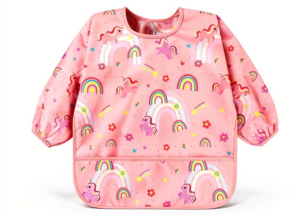 Accmor Waterproof Baby Bib Long Sleeve Unisex-1