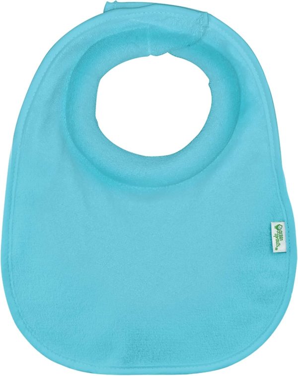 Baby Feeding Bib Green Sprouts Waterproof Terry-3