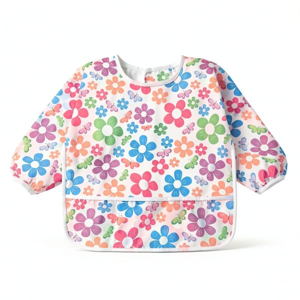 Baby Smock for Eating Toddlers Waterproof Bibs-5