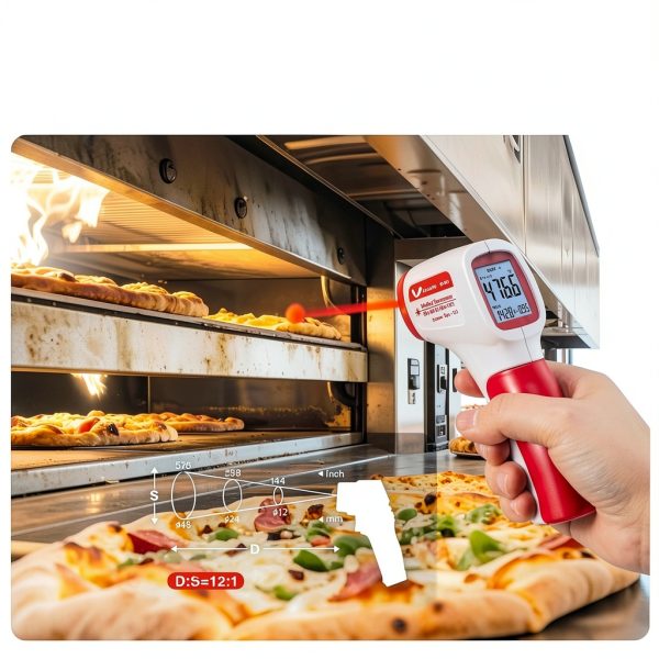VCooklify Infrared Thermometer Red IR-861-4