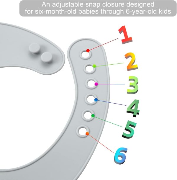 Silicone Baby Bib PandaEar Reusable Soft Design-6