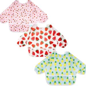 Baby Waterproof Bibs by HiVERST Premium PUL Fabric-0