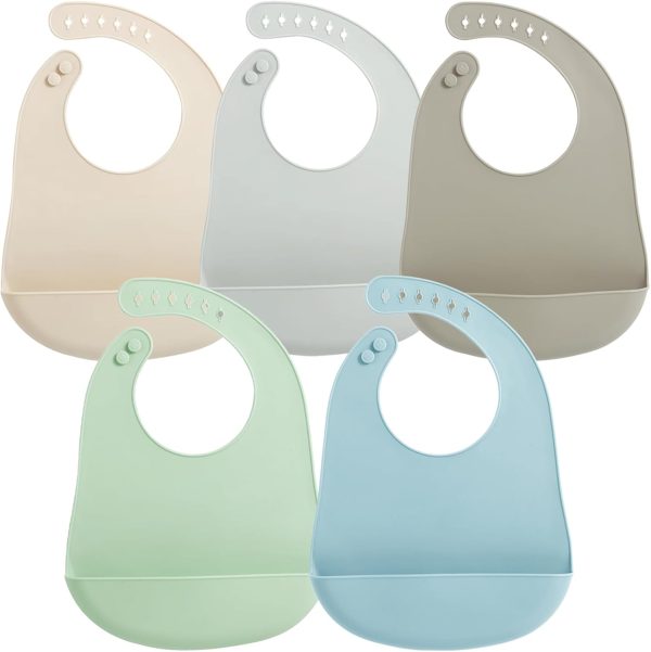 Silicone Baby Bib PandaEar Reusable Soft Design-0