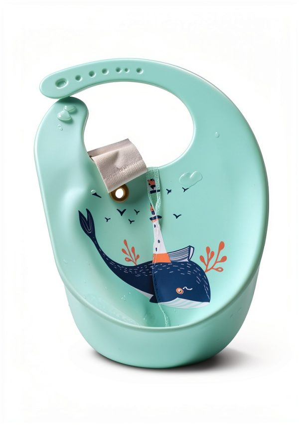 Silicone Baby Bib TinyTots Waterproof Adjustable-4