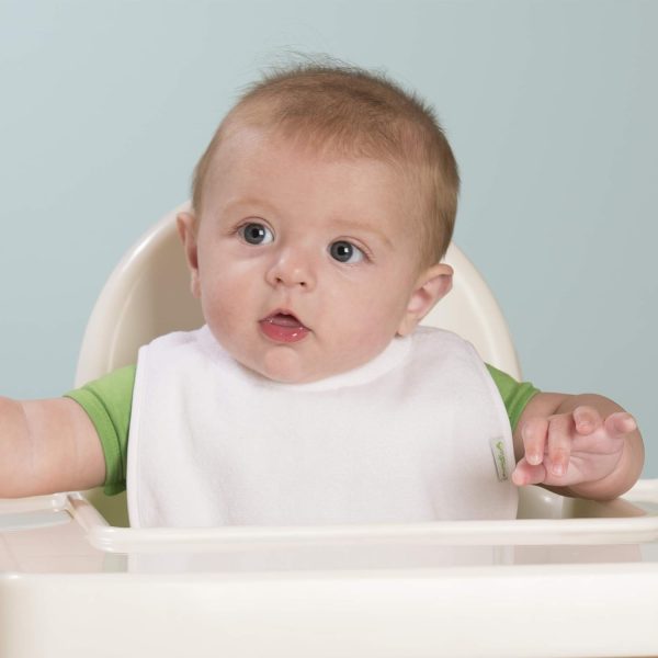 Baby Feeding Bib Green Sprouts Waterproof Terry-1