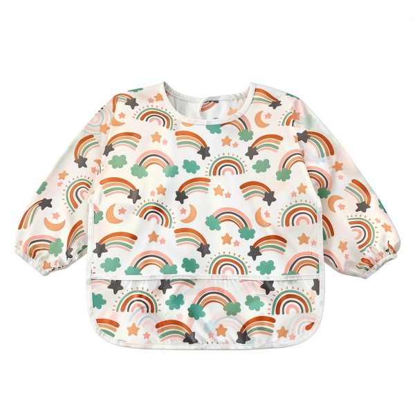 Baby Smock for Eating Toddlers Waterproof Bibs-1