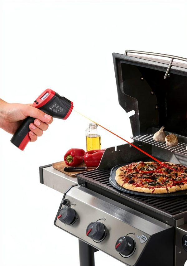 Wintact Infrared Thermometer Gun Red Gray-2