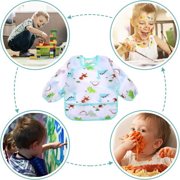 Waterproof Baby Bib Accmor Long Sleeve Unisex-5