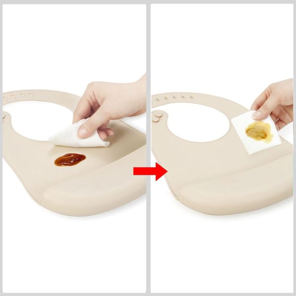 Silicone Baby Bib PandaEar Reusable Soft Design-4