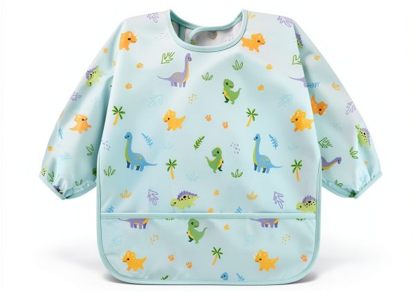 Accmor Unisex Baby Long Sleeve Bibs Waterproof-1