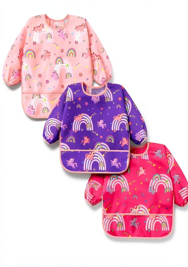 Long Sleeve Baby Bib Accmor Waterproof Adjustable-0