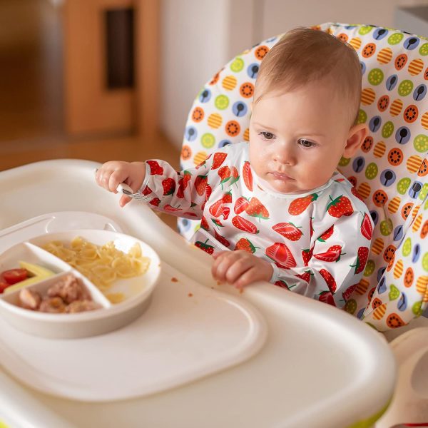 Baby Waterproof Bibs by HiVERST Premium PUL Fabric-6