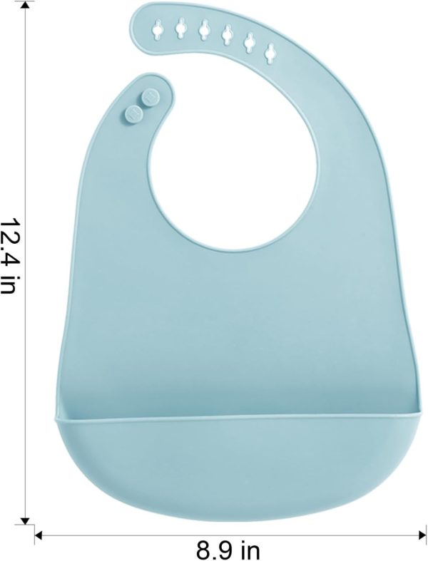 Silicone Baby Bib PandaEar Reusable Soft Design-3