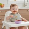 Silicone Baby Bib PandaEar Reusable Soft Design-1