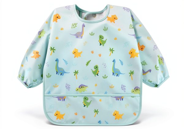 Accmor Waterproof Baby Bib Long Sleeve Adjustable-1