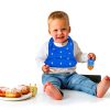 Hanukkah Silicone Baby Bib by Kido Dreidel Design-1