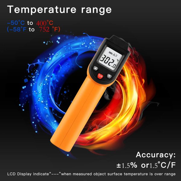 PWWDADA Infrared Thermometer GM400 Orange-3