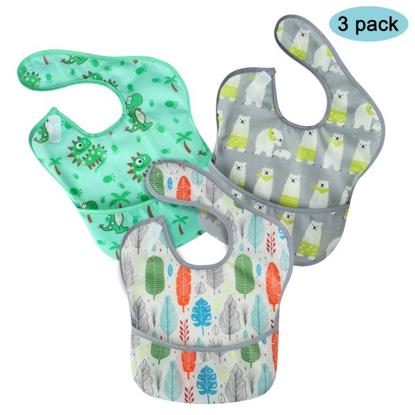 PandaEar Baby Bibs Unisex Fabric Flip-Over-4