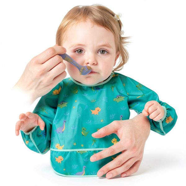 Accmor Waterproof Baby Bib Long Sleeve Unisex-5