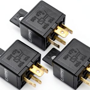 Vixen Horns 12V 40A Relay 3-Pack Automotive Replacement-0