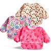 Baby Smock for Eating Toddlers Waterproof Bibs-0
