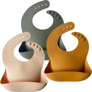 Silicone Baby Bibs Naptime Food Grade Adjustable-0