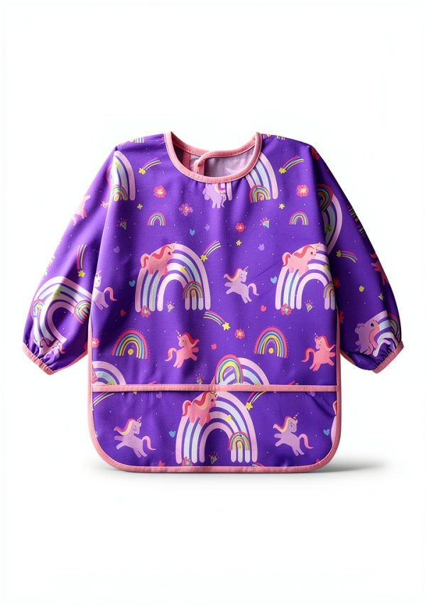 Long Sleeve Baby Bib Accmor Waterproof Adjustable-6