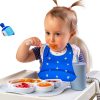 Hanukkah Silicone Baby Bib by Kido Dreidel Design-4