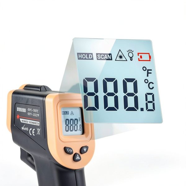 OnniOne Infrared Thermometer Black Digital-1
