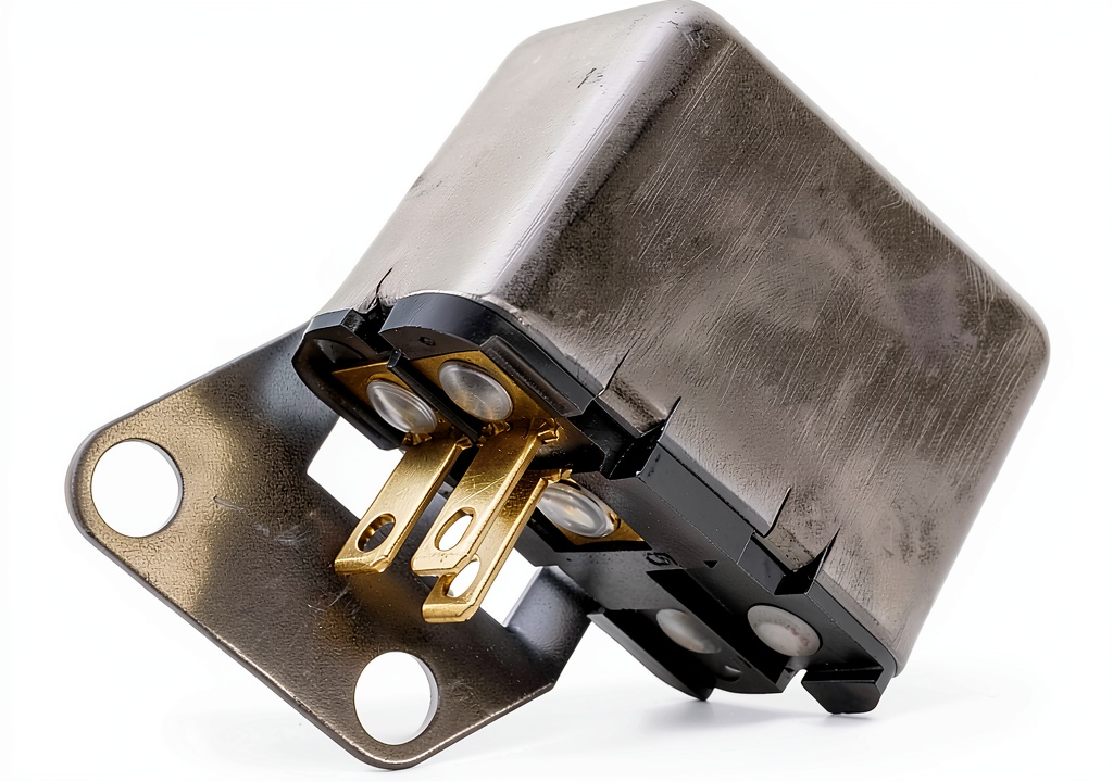 Installing Standard Horn Relay HR117 Durable Car Design on a wooden desk