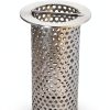 2" Floor Drain Strainer Drain Net 4" Tall Perforated Stainless Steel-1