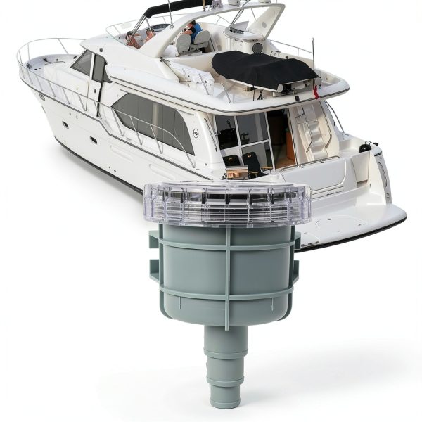 FLEXMAN Raw Sea Water Filter, Raw Cooling Water Intake Basket Strainer with Removable Transparent Shell for Engines, Hydraulic Coolers, Ships, Sailboats-4