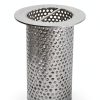 Commercial Floor Drain Strainer 3in Drain Net 4in Tall Stainless Steel-1