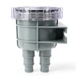 FLEXMAN Raw Sea Water Filter, Raw Cooling Water Intake Basket Strainer with Removable Transparent Shell for Engines, Hydraulic Coolers, Ships, Sailboats-0