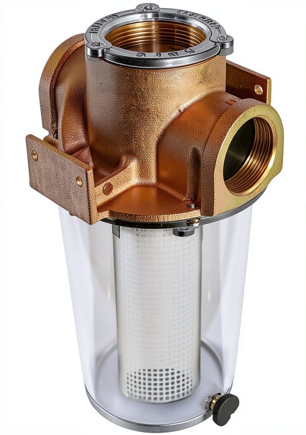 GROCO ARG-755 Series 3/4 Raw Water Strainer with Plastic Basket-0