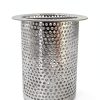 4" Commercial Floor Drain Strainer, 4" Tall, Perforated Stainless Steel-1