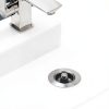 Anti-Clogging Basket Strainer Lidhujnk Silver ABS Steel Pop-Up Stopper-4