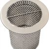 4" Commercial Floor Drain Strainer, 4" Tall, Perforated Stainless Steel-5