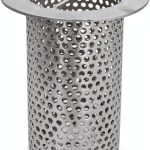 Commercial Floor Drain Strainer 3in Drain Net 4in Tall Stainless Steel-0