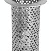 2" Floor Drain Strainer Drain Net 4" Tall Perforated Stainless Steel-0