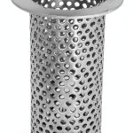 2" Floor Drain Strainer Drain Net 4" Tall Perforated Stainless Steel-0