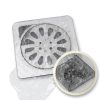 Grantirmse Einweg Filterflicken, Grantirmse Disposable Filter Patches, Grantirmse Drain Mesh Stickers, Grantirmse Upgrade Disposable Floor Drain Filter Stickers, for Bathroom Kitchen (20)-1