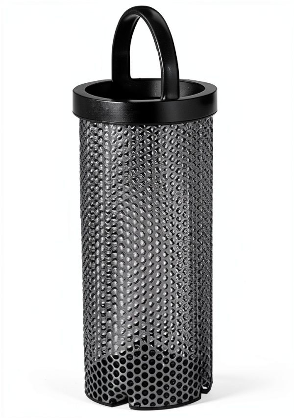 Stainless Steel Basket GROCO BS-4 2.6in x 7.5in Industrial Strainer-0