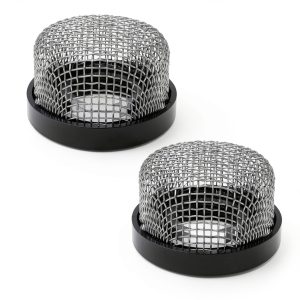 Honbay 2PCS ¾ Inch Stainless Steel Strainer 14 Mesh for Livewell Pump-0